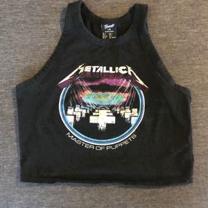 Metallica crop top